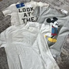 新品未使用タグ付きtシャツ3枚セットgapブリーズミッキー