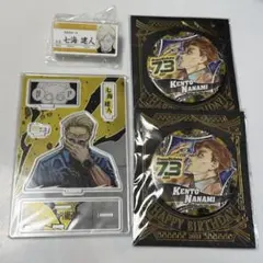 呪術廻戦　七海建人　アクリルジオラマ　缶バッジ　名札アクリルバッジ