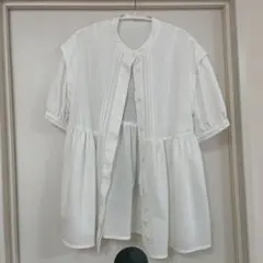 pom ponette 半袖シャツ M(150) ホワイト