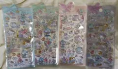 サンリオキャラクター♡3Dドロップシール4枚セット