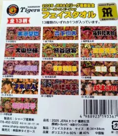 梅野隆太郎　阪神タイガース フェイスタオル 優勝記念　ビールかけ　シークレット