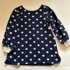 PETIT BATEAU ドット柄ワンピース 104cm/4ans