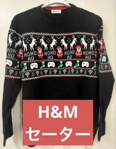 H&M クリスマス柄 ニットセーター