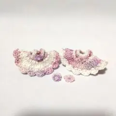 シルバニア ハンドメイド パープルグラデ＆ホワイト477 赤ちゃんドレス