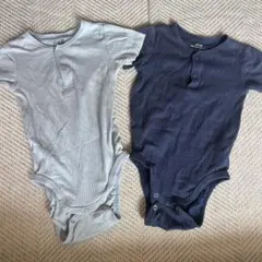 H&M半袖ボディスーツ 2色セット