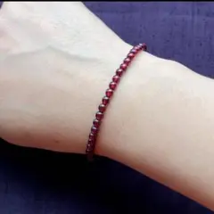 天然石　愛と実り　ガーネットブレスレット　ブレスレット　お守り