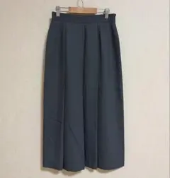 K.T キヨコタカセ ロングスカート S グレー ウール混 上質 美品