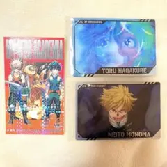 ヒロアカ ジャンプショップ 特典 ホログラムステッカー ウエハース カード