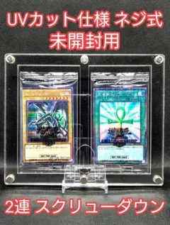 アクリルフレーム クリア【UVカット仕様未開封用 2連スクリューダウン