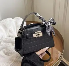 ハンドバッグ　ショルダーバッグ　2way 卒業式　入学式　黒　高級感