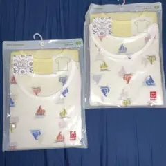 UNIQLO ボート柄 コットンメッシュ80サイズ