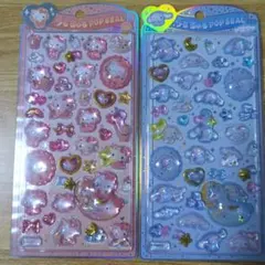 正規品　ハローキティ シナモロール うるちゅるポップシール　ベビー　サンリオ