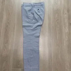 千鳥格子柄　クロップド丈パンツ