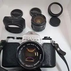 ASAHI PENTAX フィルム一眼レフカメラ レンズ・ケースセットのサムネイル