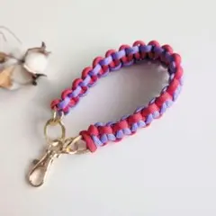 ハンドスラップ スマホストラップ パラコード 携帯 かわいい ラベンダー 赤