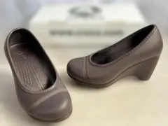 クロックス Crocs ウェッジソール パンプス ブラウン 23cmのサムネイル