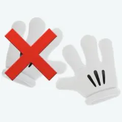 Disney ディズニー ミッキーマウス ハンド ミット ミトン　右手