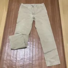 ベージュ チノパン コットン混紡