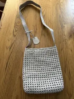 REN > ボックスショルダーXS （steel gray）やぎ革ゴートメッシュのサムネイル