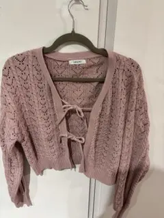 INGNI ピンク レース編み カーディガン セット