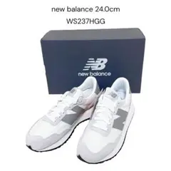 【新品】New Balance WS237HGG グレーx白 24cm