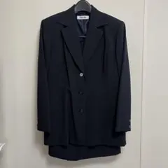 紺ペンシルストライプシングルスカートスーツ　15号