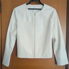 NATURAL BEAUTY BASIC フェイクレザーブルゾン