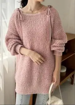 NICE CLAUP ニット ワンピース