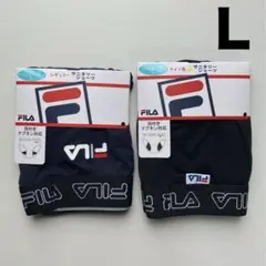 新品 FILA サニタリーショーツ L 2枚セット 羽付き対応 黒 紺 インナー