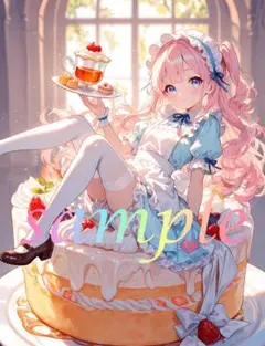 c281 かわいい イラスト アニメ A4ポスター