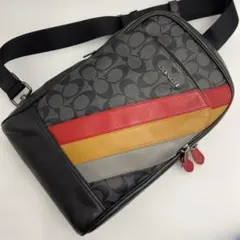 美品✨ コーチ グラハム ボディバッグ スリングパック ブラック C1362