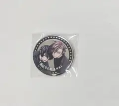 桃源暗鬼 淀川真澄 花魁坂京夜 メタル缶バッジ メタリック　ペア