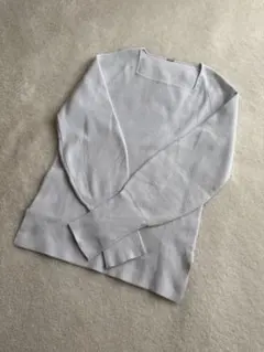 Mila Owen スクエアネックニット パフスリーブ 美品✨【0】グレー