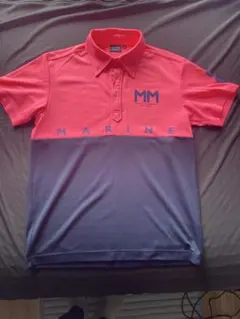 muta L ポロシャツ ピンク ネイビー MARINEのサムネイル
