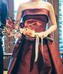 ウェディングブーケとブートニアセット