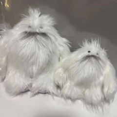 カイコガ ふわふわモスちゃん ボールチェーン ぬいぐるみ シロモ