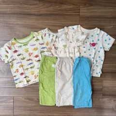 【100cm】ユニクロ パジャマ 半袖 3セット