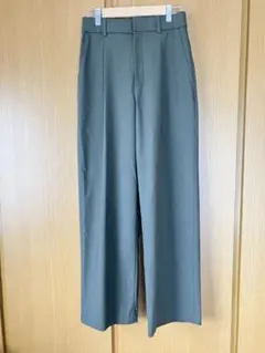 ユニクロ　タックワイドパンツ　オリーブ　S