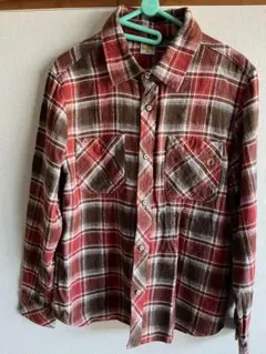 HANGTENコットンチェックシャツ