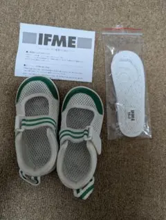 IFME 上履き15.0cm 緑1足のサムネイル