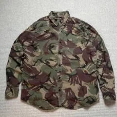 ランズエンド 迷彩 ヘビーネル シャモアシャツ ワーク アウトドア