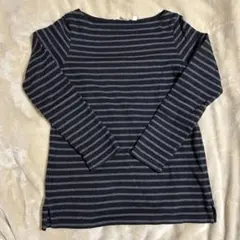 UNIQLO 黒とグレーボーダー長袖 M