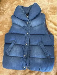 BAYFLOW デニムブルー ダウンベスト