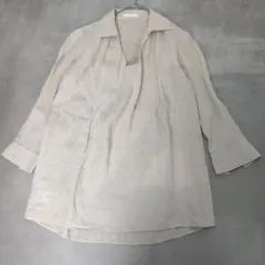 Max Mara ノースリーブ ブラウス リネン100% 銀タグ イタリア製 L 