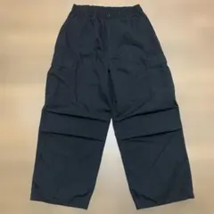 GU.ジーユー.スーパーワイドカーゴパンツ.M.ブラック
