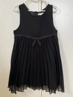 a.v.v 黒 プリーツワンピース 110