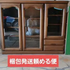 旭川純木工芸家具 ライティングビューロー 天然木デスクチェスト
