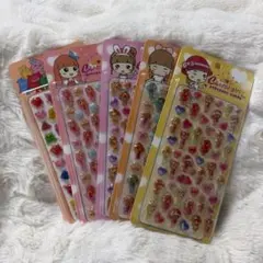 【即日発送】吉田産業 チーズガールぷくぷくキャンディシール 5枚セット