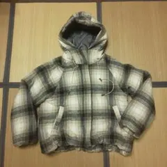 アズ ノウ アズ チェック柄フード付きジャケット