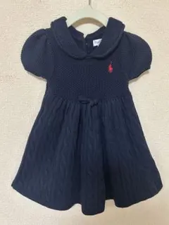 ラルフローレン　キッズ　ケーブルニット ワンピース　70㎝